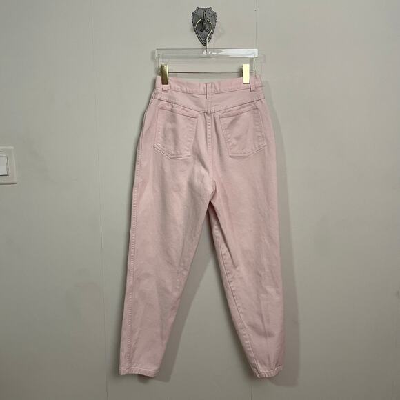 Vintage 12 super high rise mom jeans Stefano pink pastel barbiecore casual - Picture 5 of 7